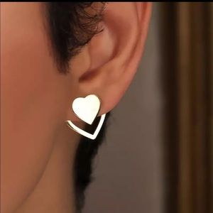 Gold heart earrings 3 for $30